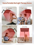 Cross-Border New Model 120Led Red Light Therapy Lamp 2-in-1 Detachable 360-Degree Red Light Waist Protection Home Infrared Lamp