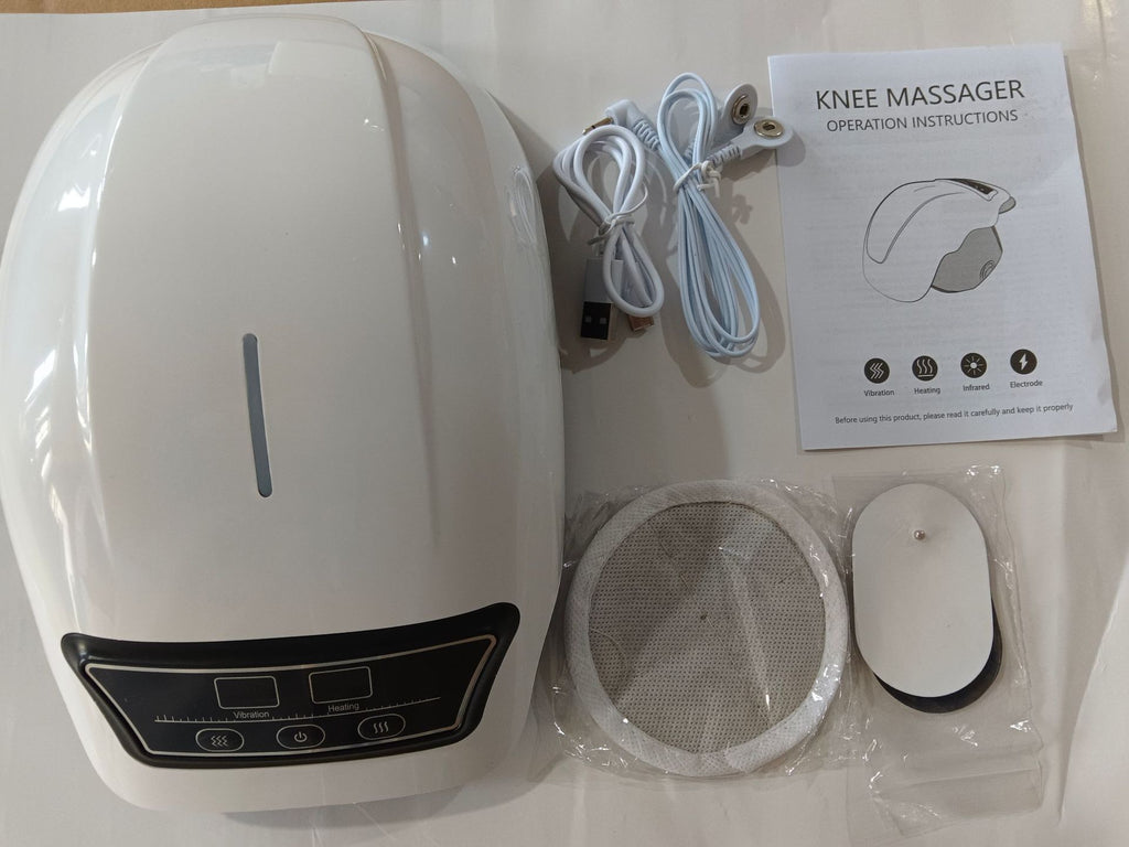 Cross-Border New Model Home-Use Hot Compress Knee Massager Knee Brace Massager Red Light Vibration Warming Device Massage Electric Heating